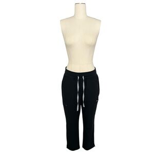 Figs Black High Waisted Yola Petite Pants Scrubs M